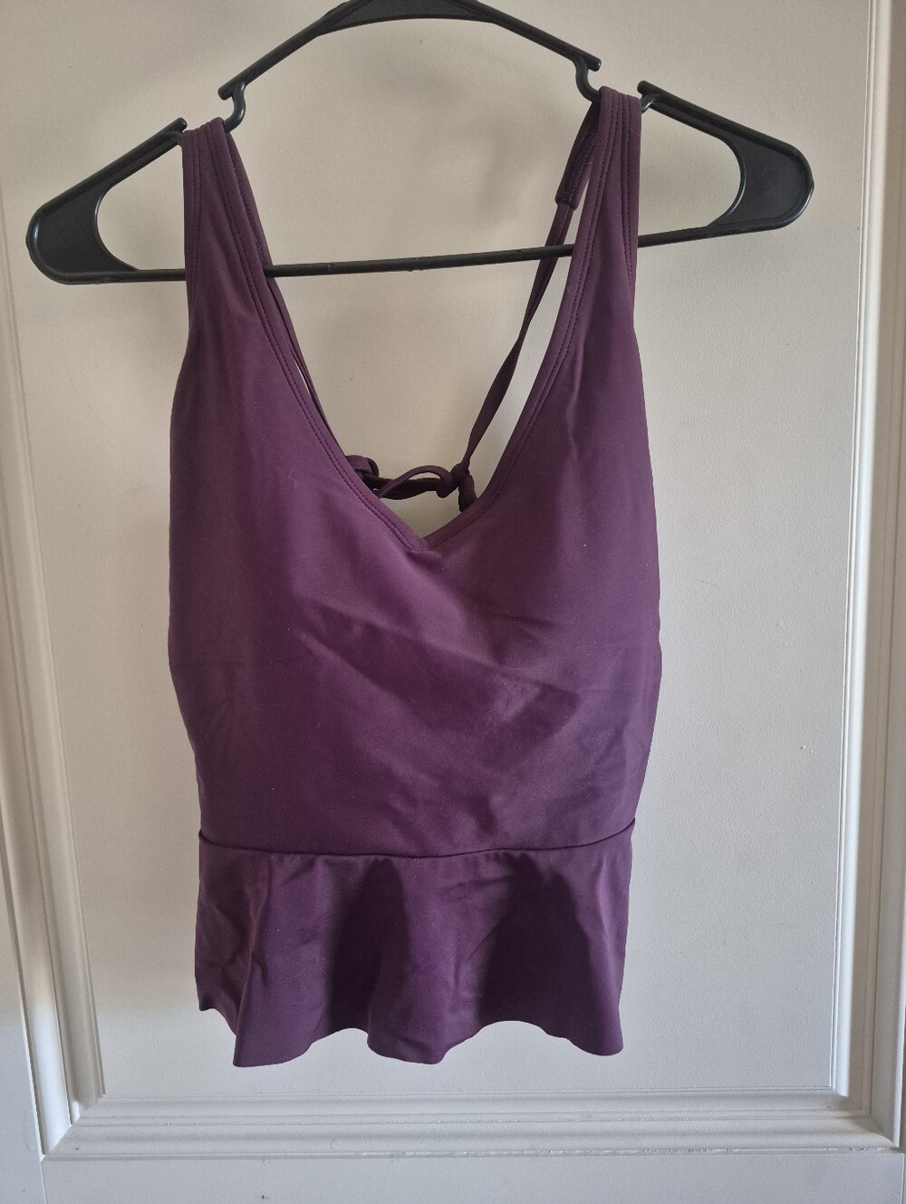 Women’s Plum Peplum Tankini Top